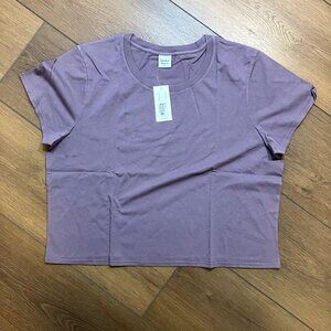 Outdoor Voices NWT Everyday Shortsleeve Plum Size 3XL
